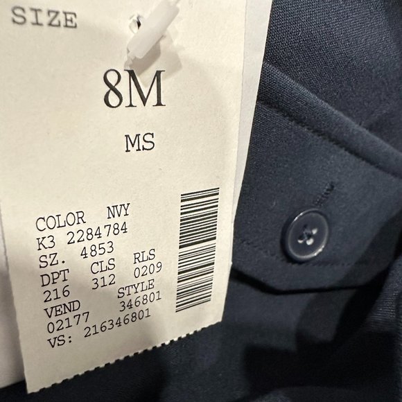 Studio 1940 Women Dress Pants Navy Blue Size 8M Average Right Fit Brand New - Picture 4 of 6